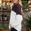 Thumbnail: SOLID TUNIC TOP WITH ANIMAL CONTRAST PUFF SLEEVES