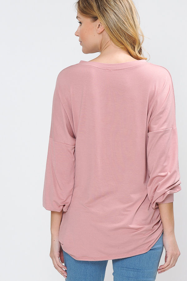 Thumbnail: RELAXED FIT LONG SLEEVE TOP