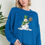 Thumbnail: Oversized Crew Neck Top with SNOW MAN PRINT