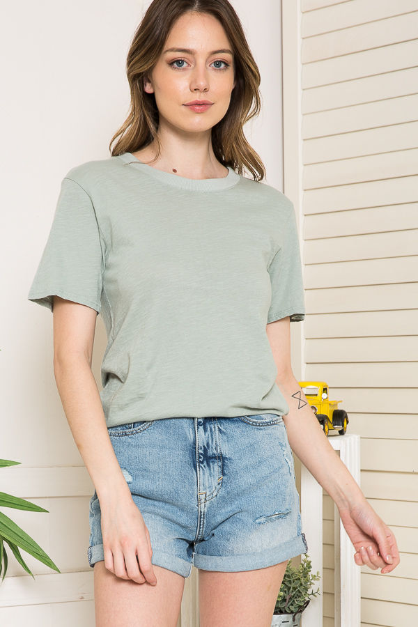 Thumbnail: SUPER SOFT GARMENT BASIC TOP MADE 100% IN USA  (2-2-2-2)