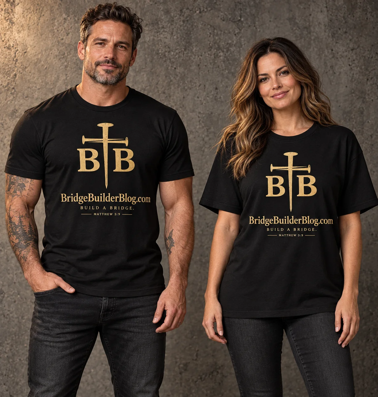 Build a Bridge shirt design mockup