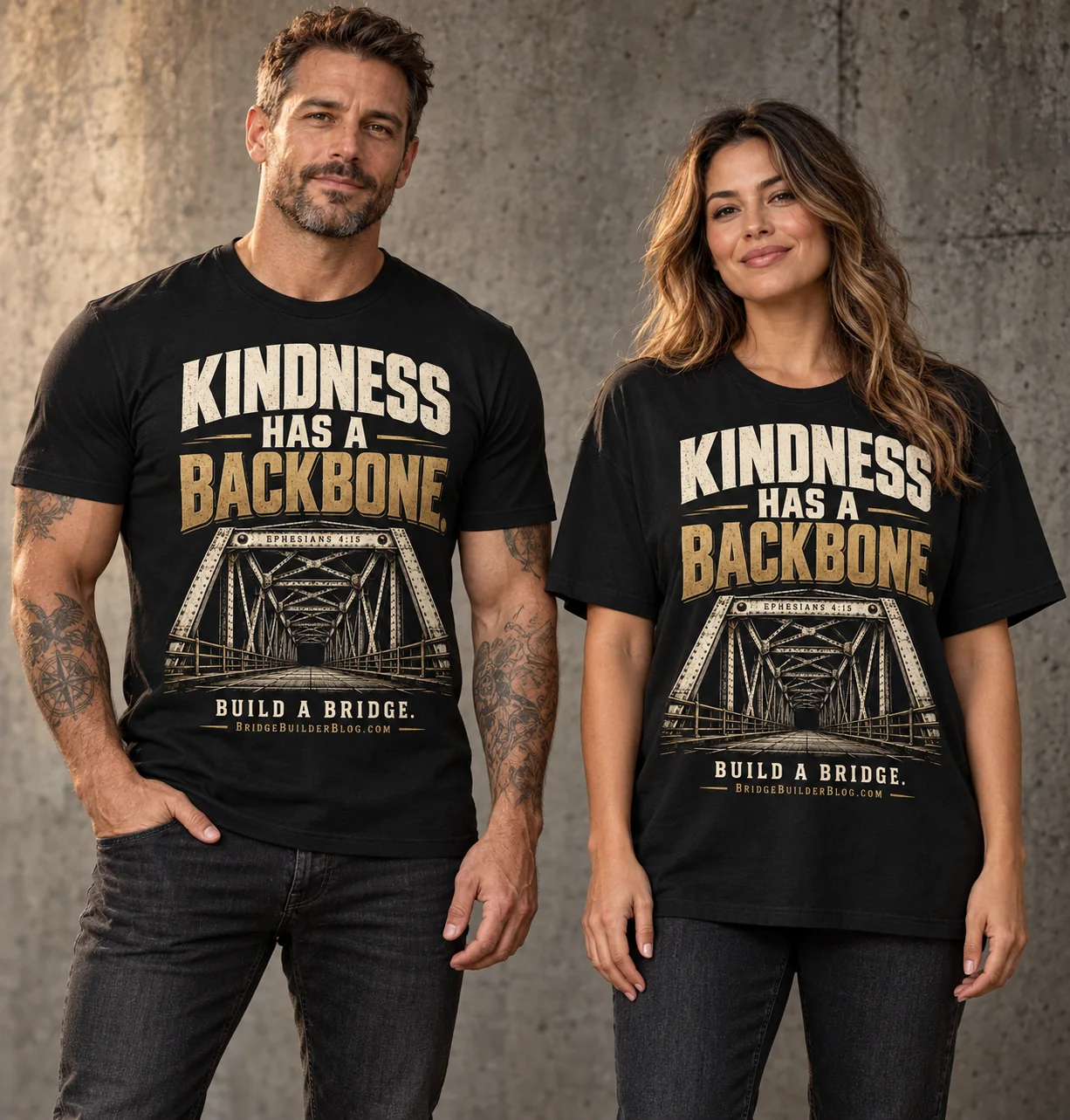 Kindness Has a Backbone shirt design mockup