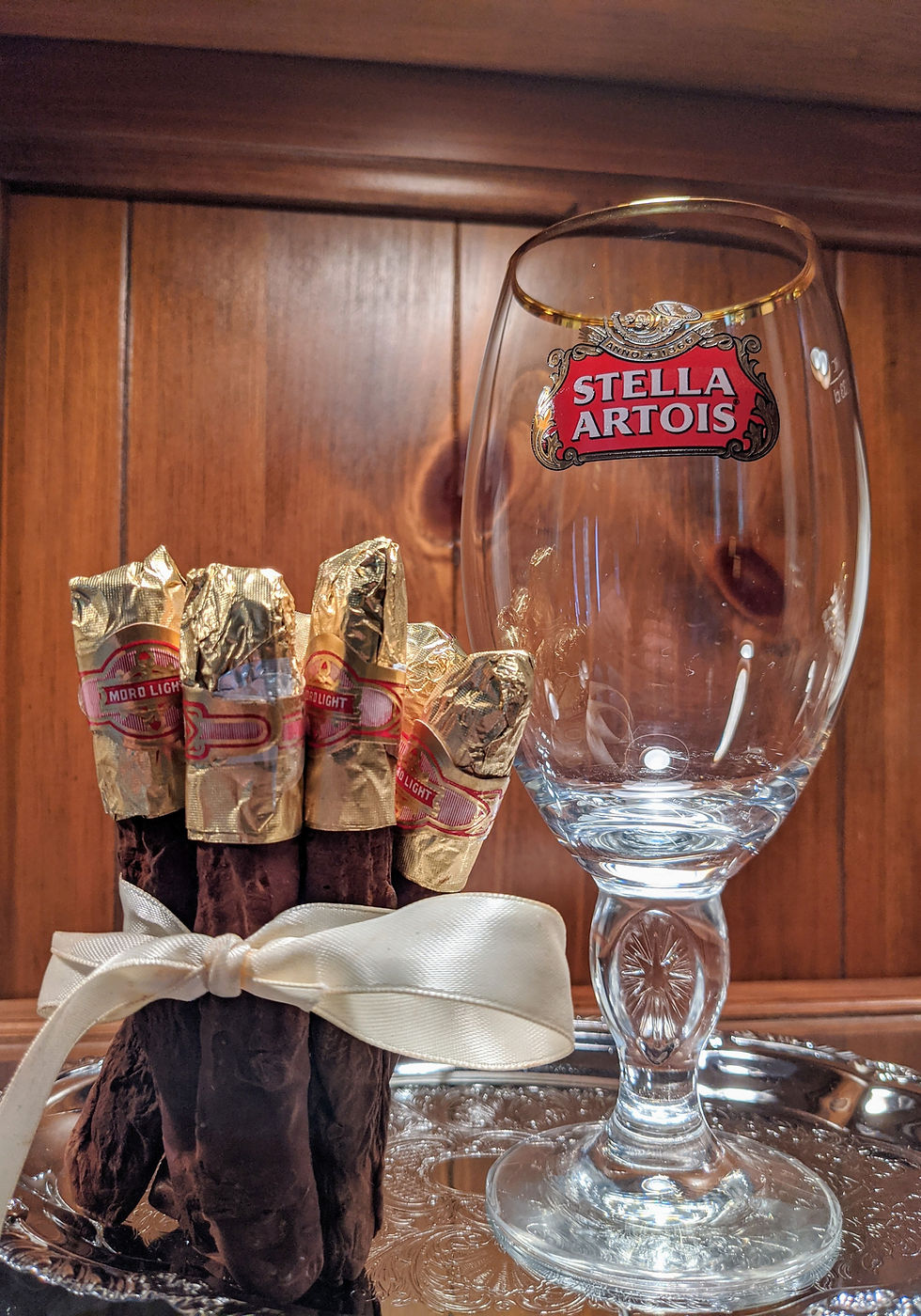 Thumbnail: Chocolate Cigar & Beer Glass Gift Set (Choose from 3 Options)