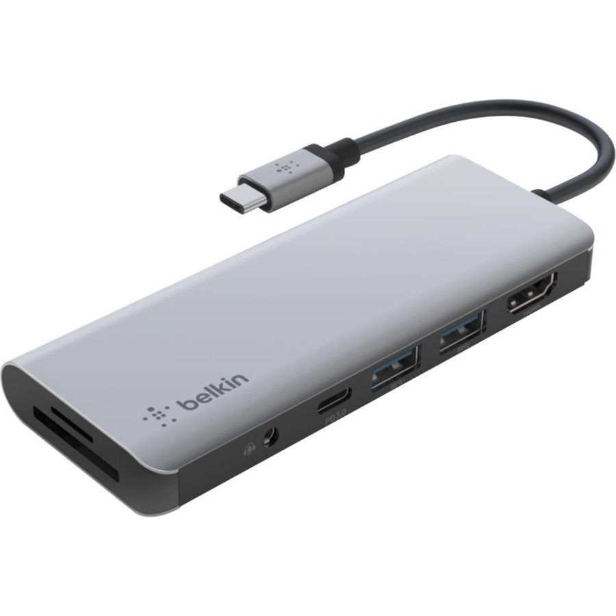 الصورة المصغرة: Belkin USB-C 7-in-1 Multiport Adapter, Laptop Docking Station