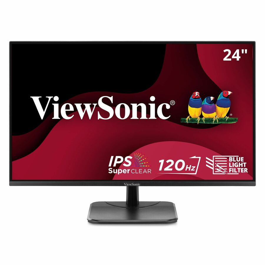 ViewSonic VA2456A-MHD 24 Inch 1080p Monitor, IPS Display with 120Hz for