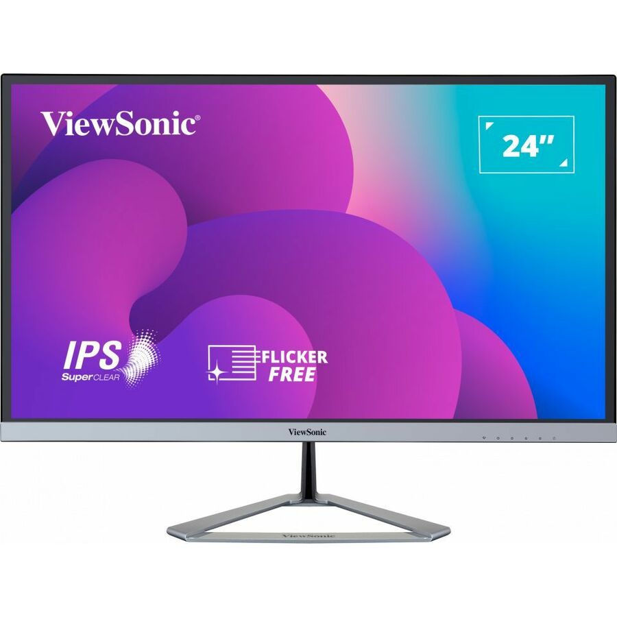 ViewSonic VX2476-SMHD 24 Inch 1080p Monitor, IPS Display with FreeSync and Eye