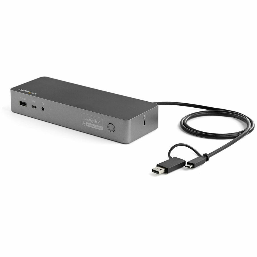 StarTech Universal Laptop Docking Station, Hybrid USB-C & USB-A Dock