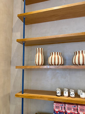 Marmorino on commercial wall