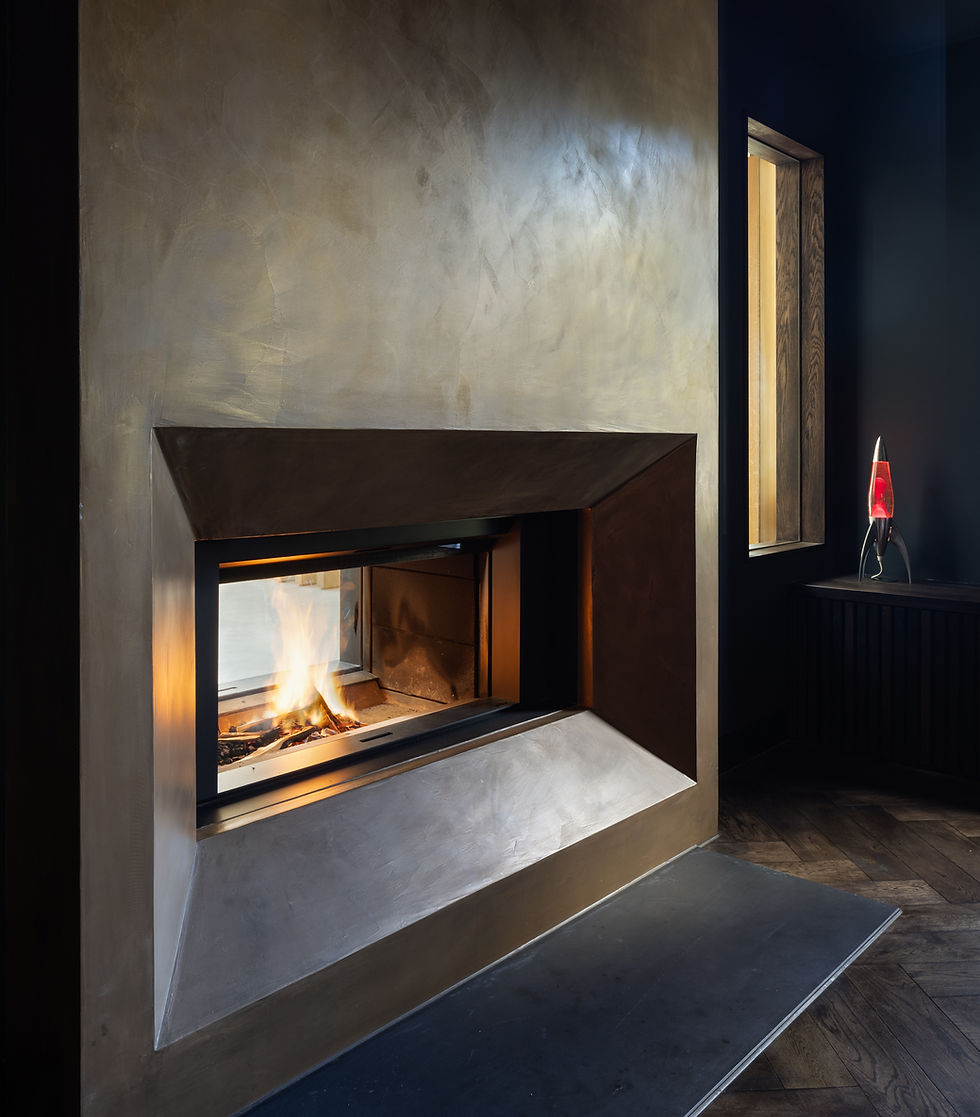 Real Metals Fireplace