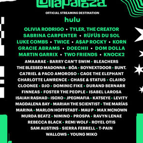 Hulu Becomes the Official Streaming Home for Lollapalooza 2025