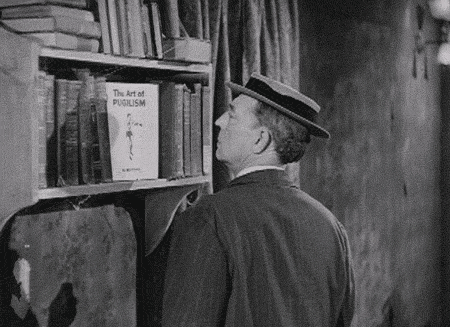 Book punching a guy