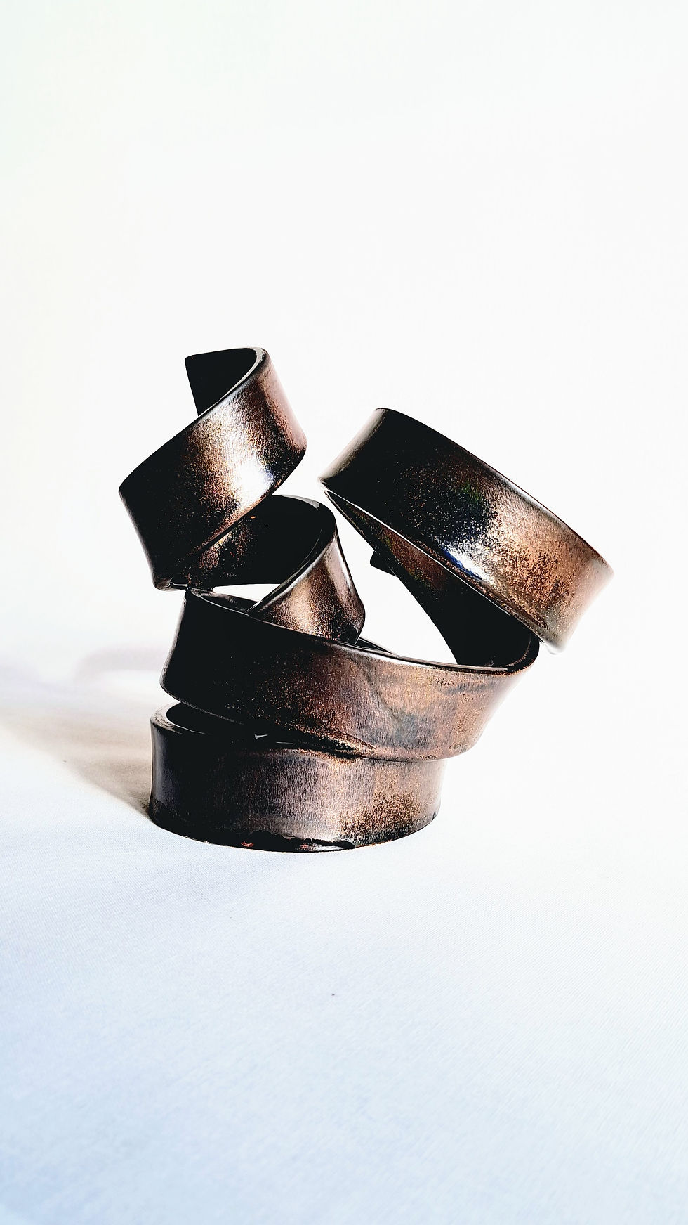 Thumbnail: Spiralling Out of Control sculpture (20x19cm)