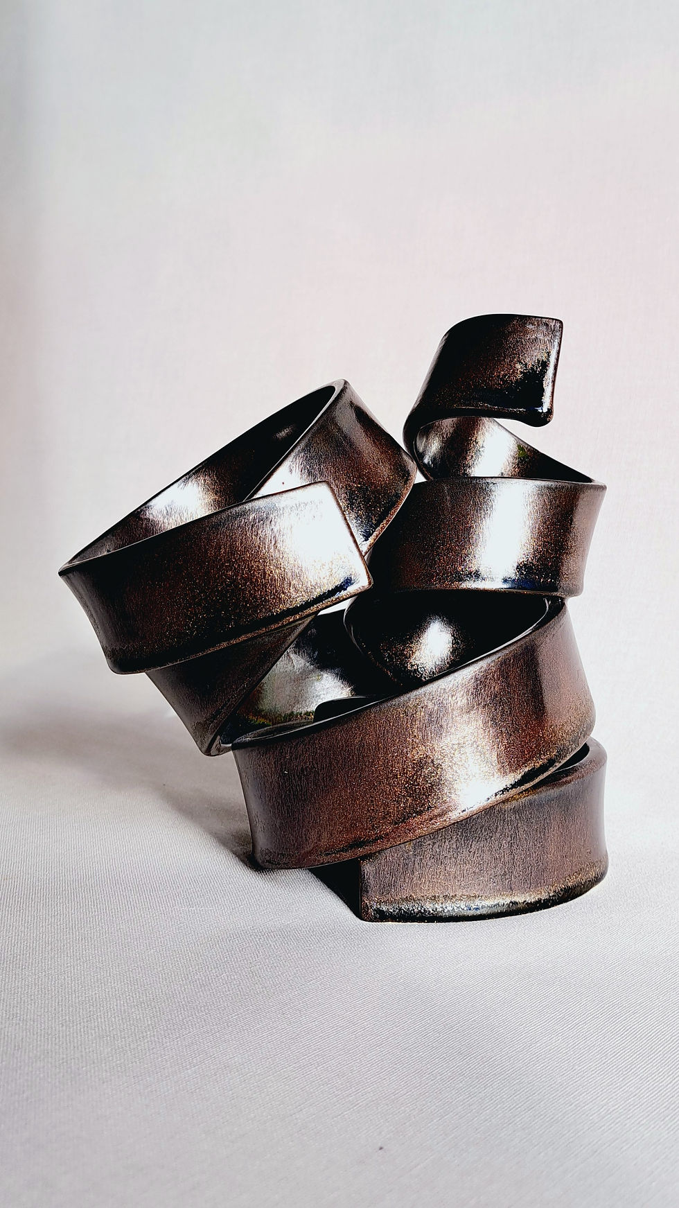 Thumbnail: Spiralling Out of Control sculpture (20x19cm)