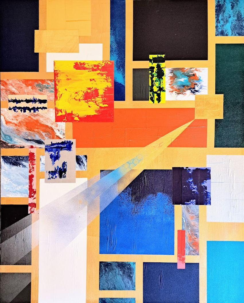 Thumbnail: Windows of Colour (100x80cm)