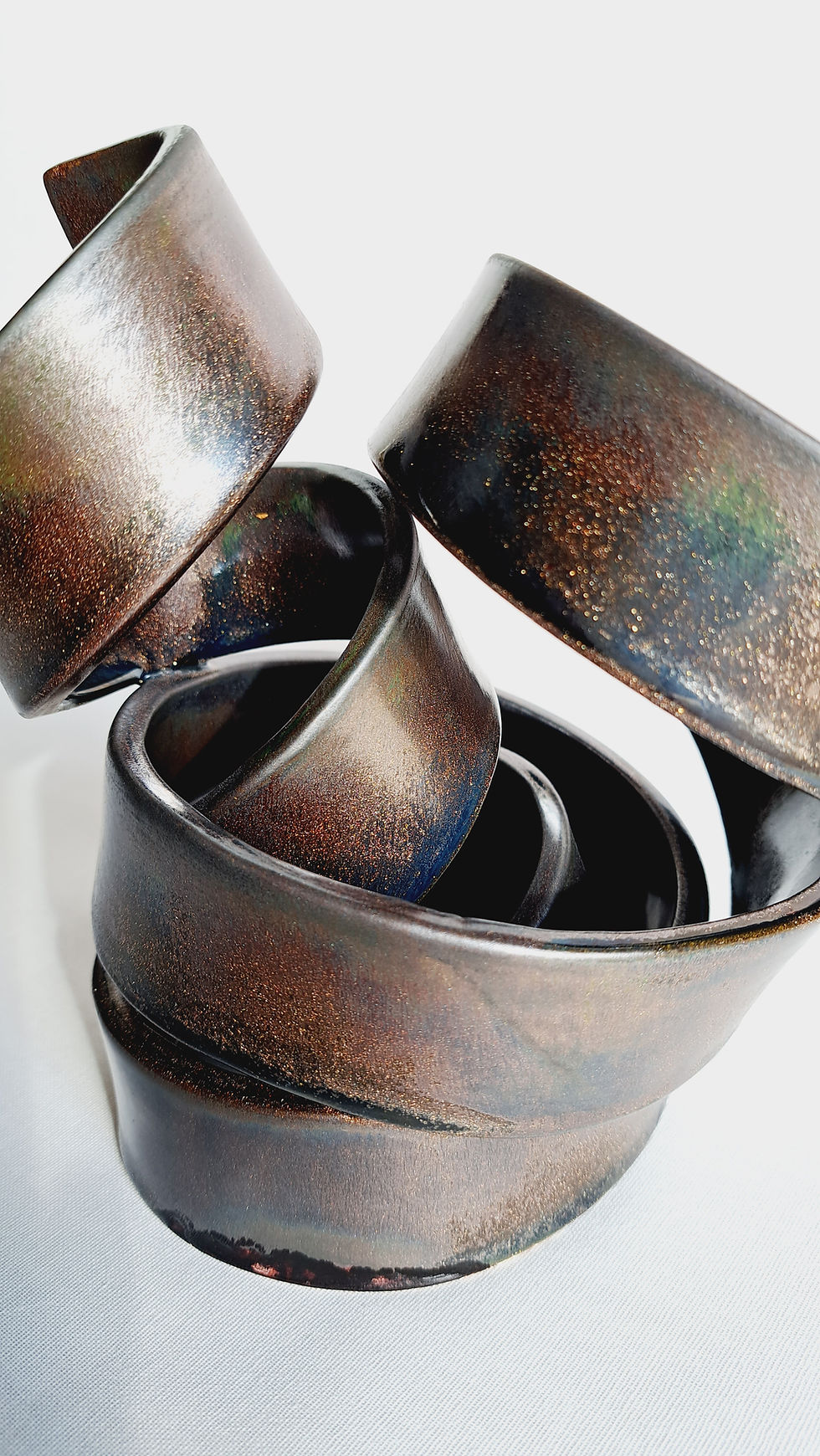 Thumbnail: Spiralling Out of Control sculpture (20x19cm)