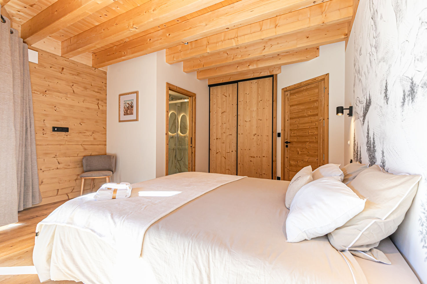 lit suite parentale 1 du chalet farra