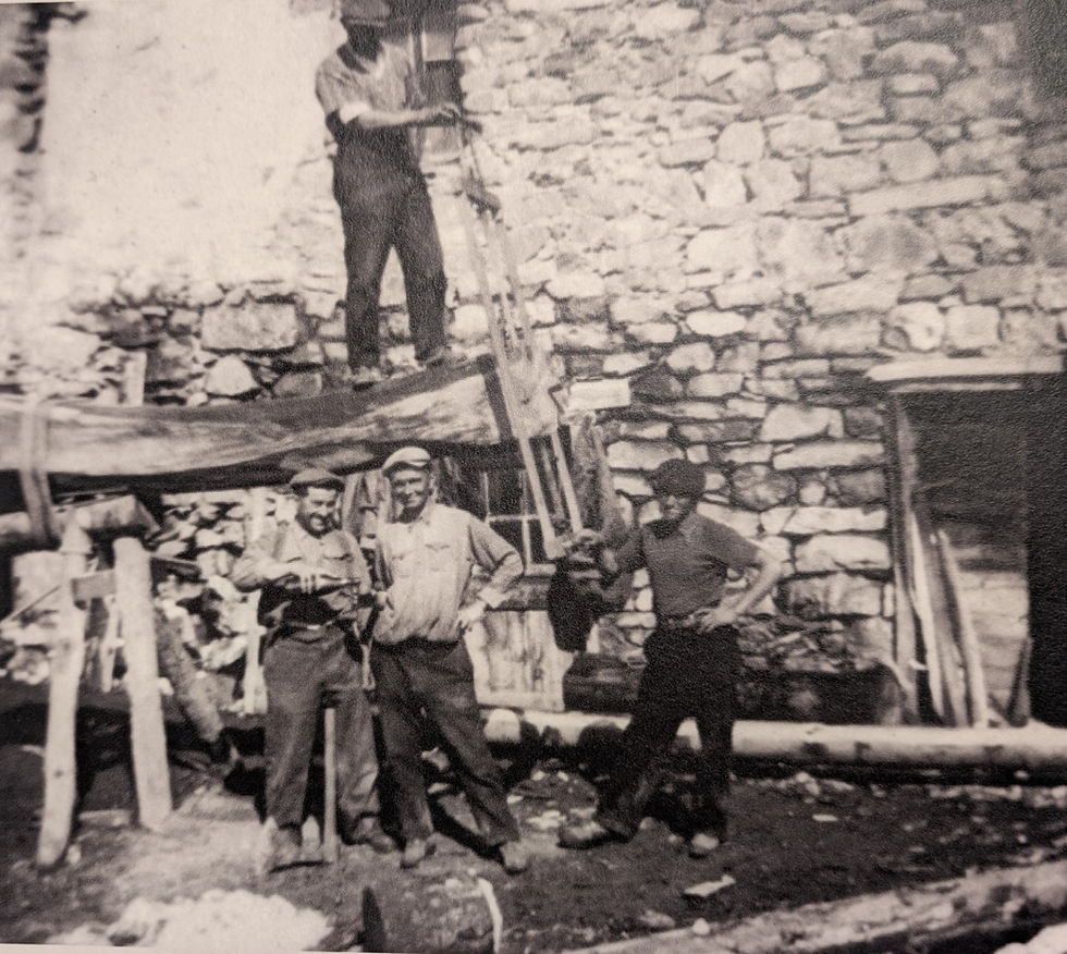 vielle photo de scieur de long