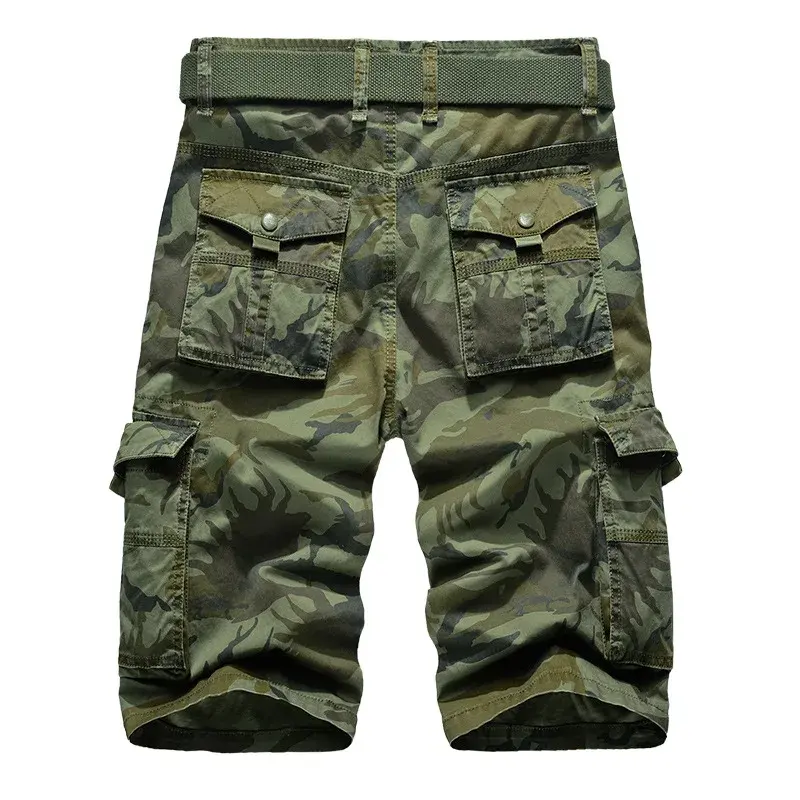 Thumbnail: Men’s Camouflage Cargo Shorts – Loose Fit Military Work Shorts