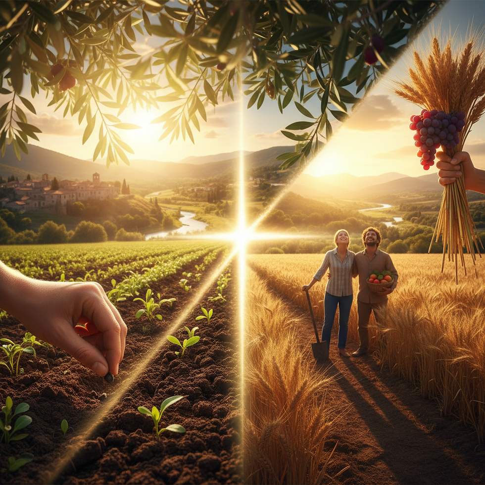 Plantio e colheita espiritual - O que semeia e o que ceifa se alegram juntos (João 4:36) | Devocional Diário