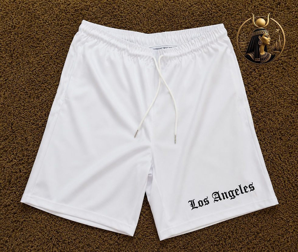 Miniatura: Pantalón corto blanco de Conjunto Los Angeles con cordón