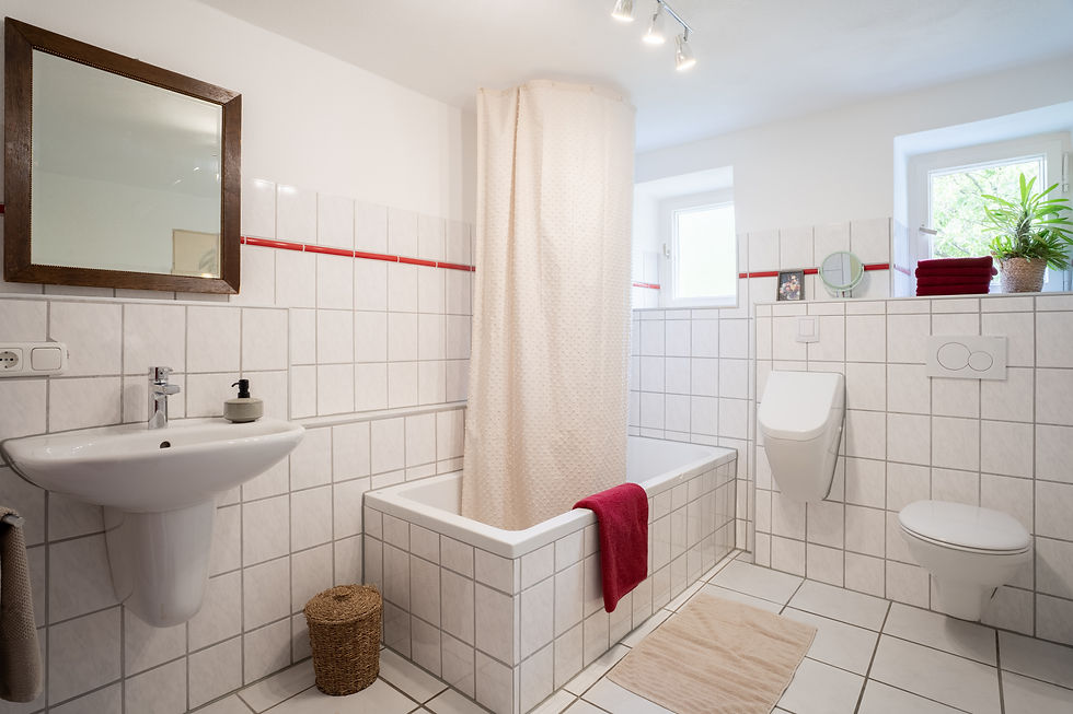 Badezimmer im Erdgeschoss