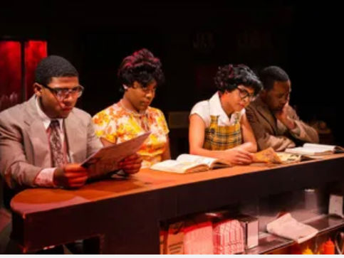 Jordan Okeke (Far right) as Leo in You Are Cordially Invited to Sit-In, photography by Melissa Taylor