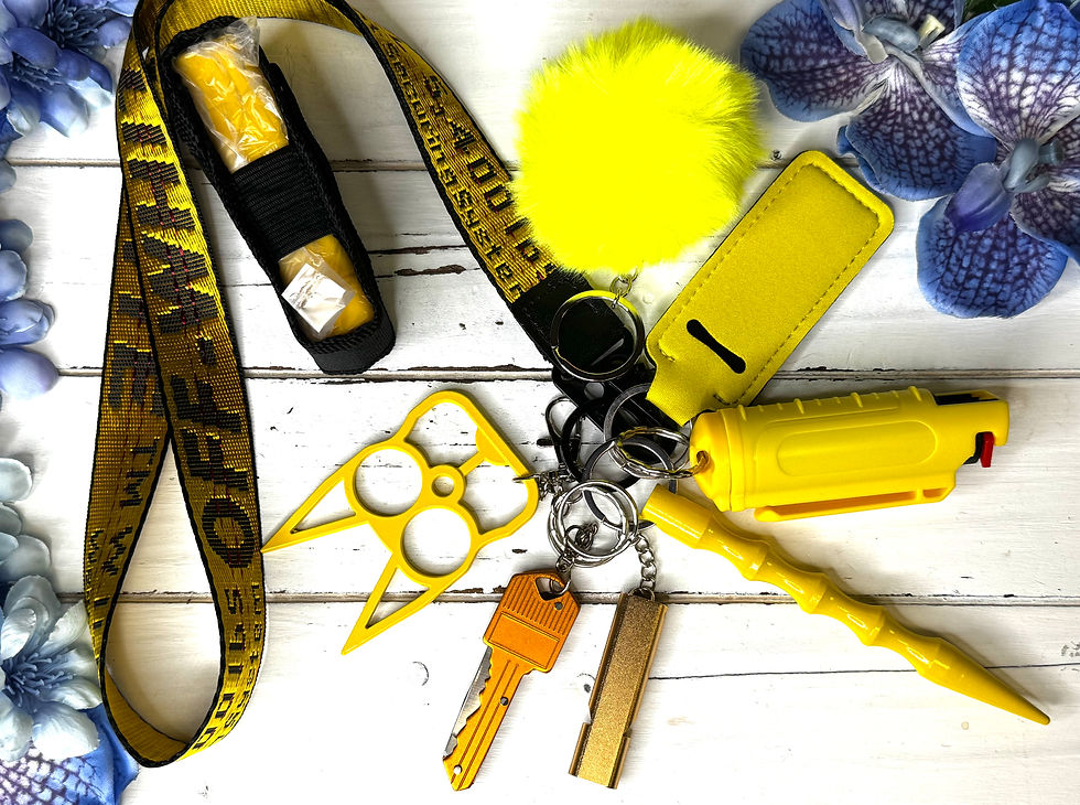 Thumbnail: Off White Lanyard Self Defense Keychain