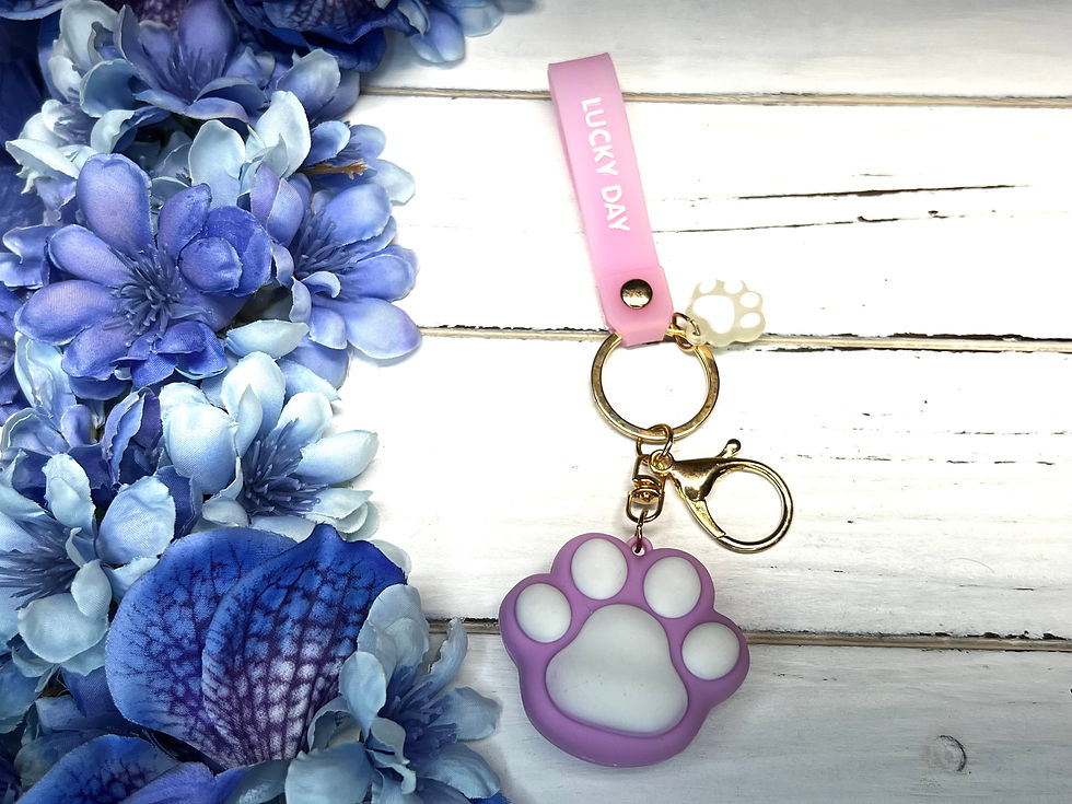 Thumbnail: Paw Print Keychain