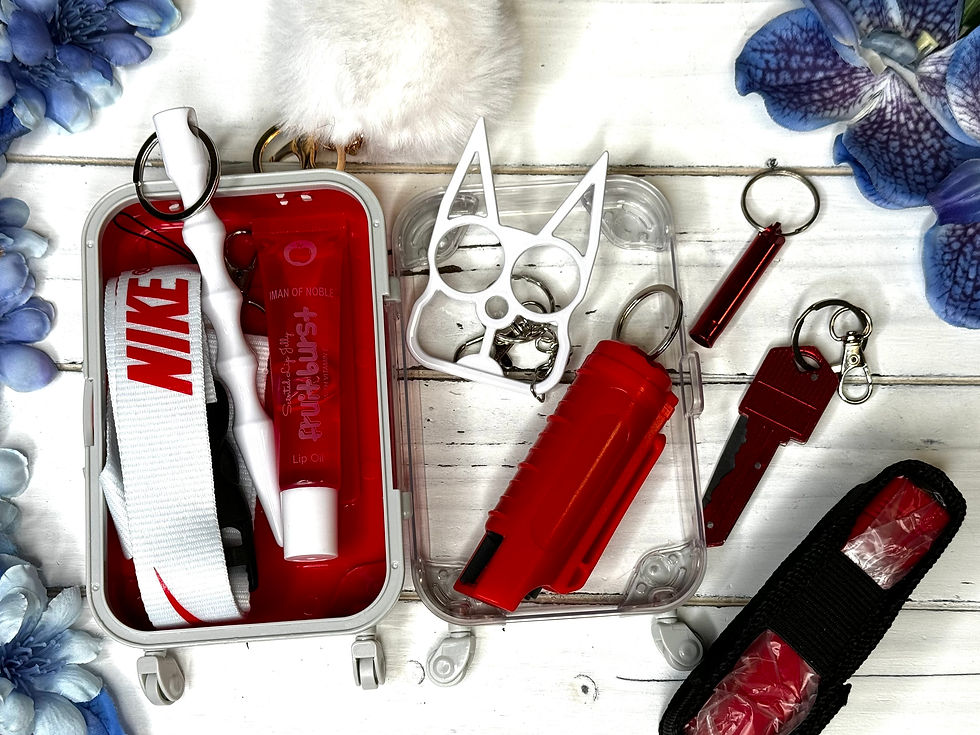 Mini Suitcase safety keychains with stun gun