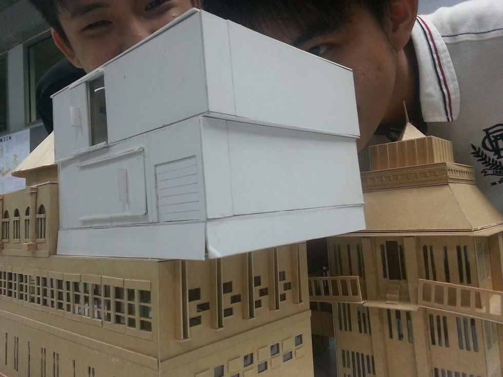 Dreamspace model on the site model