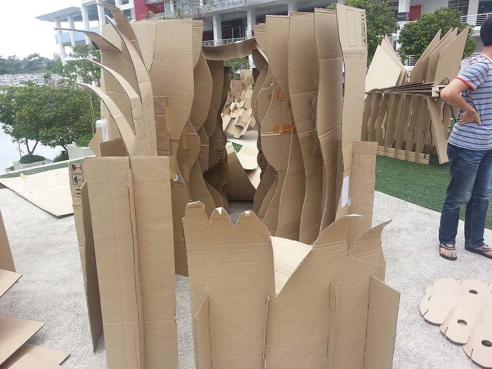 Final model on exhibition day