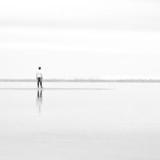 Minimal bonneville salt flats picture