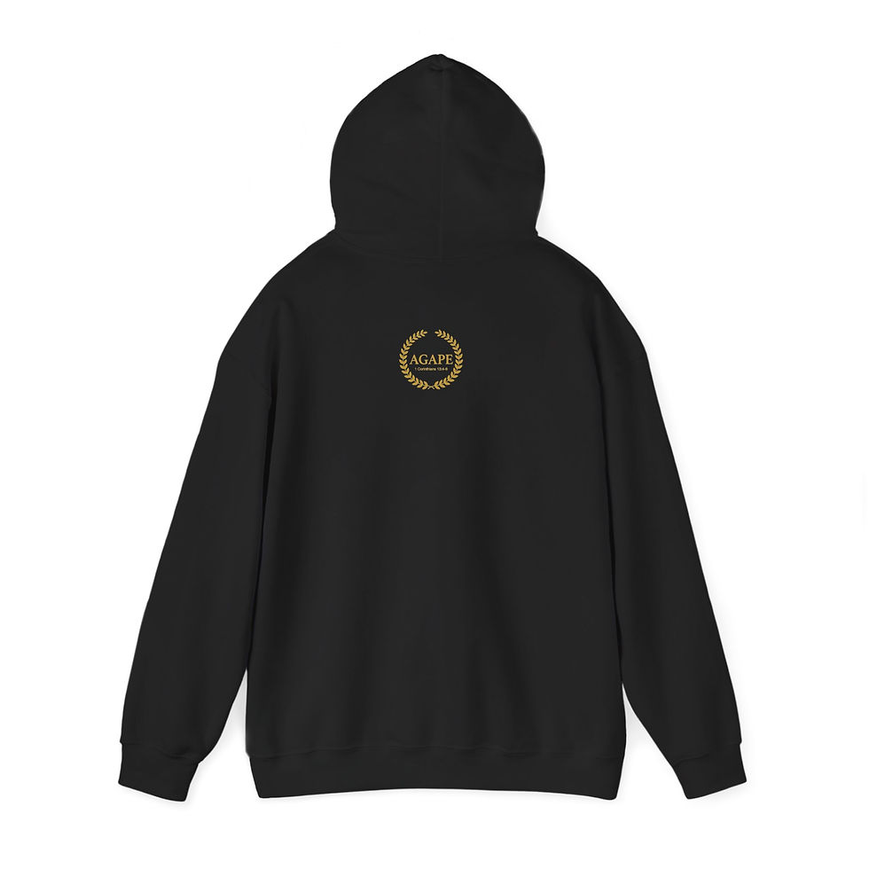 Thumbnail: Redeemed Hoodie — Minimal Gold Script Christian Faith Sweatshirt