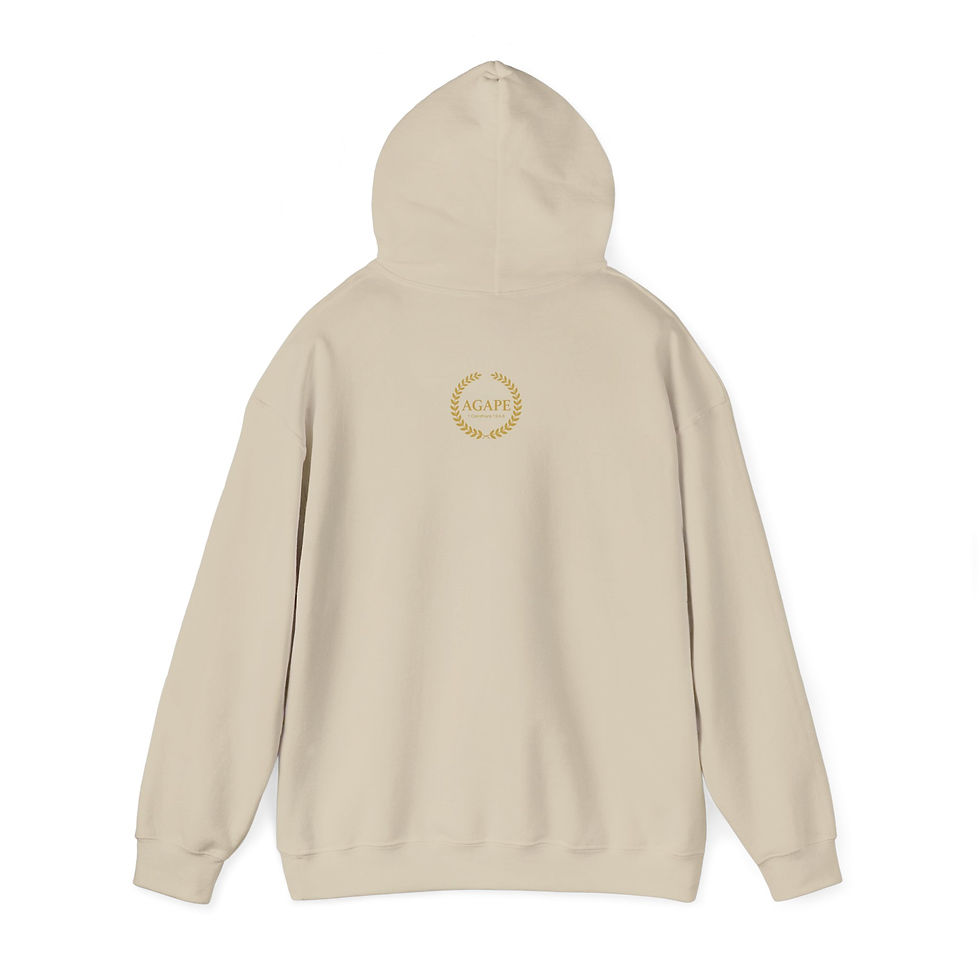 Thumbnail: Redeemed Hoodie — Minimal Gold Script Christian Faith Sweatshirt