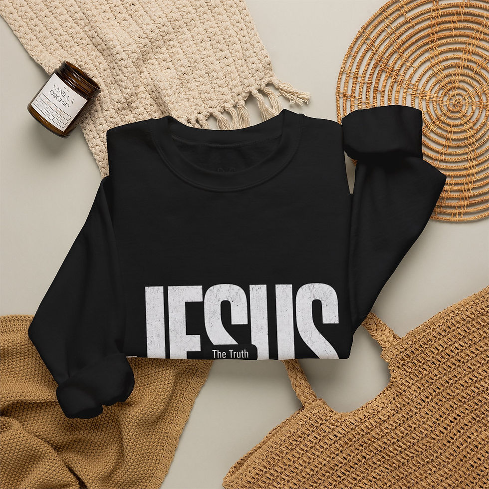 Thumbnail: Jesus Crewneck Sweatshirt — “Jesus: The Way, The Truth, The Life”