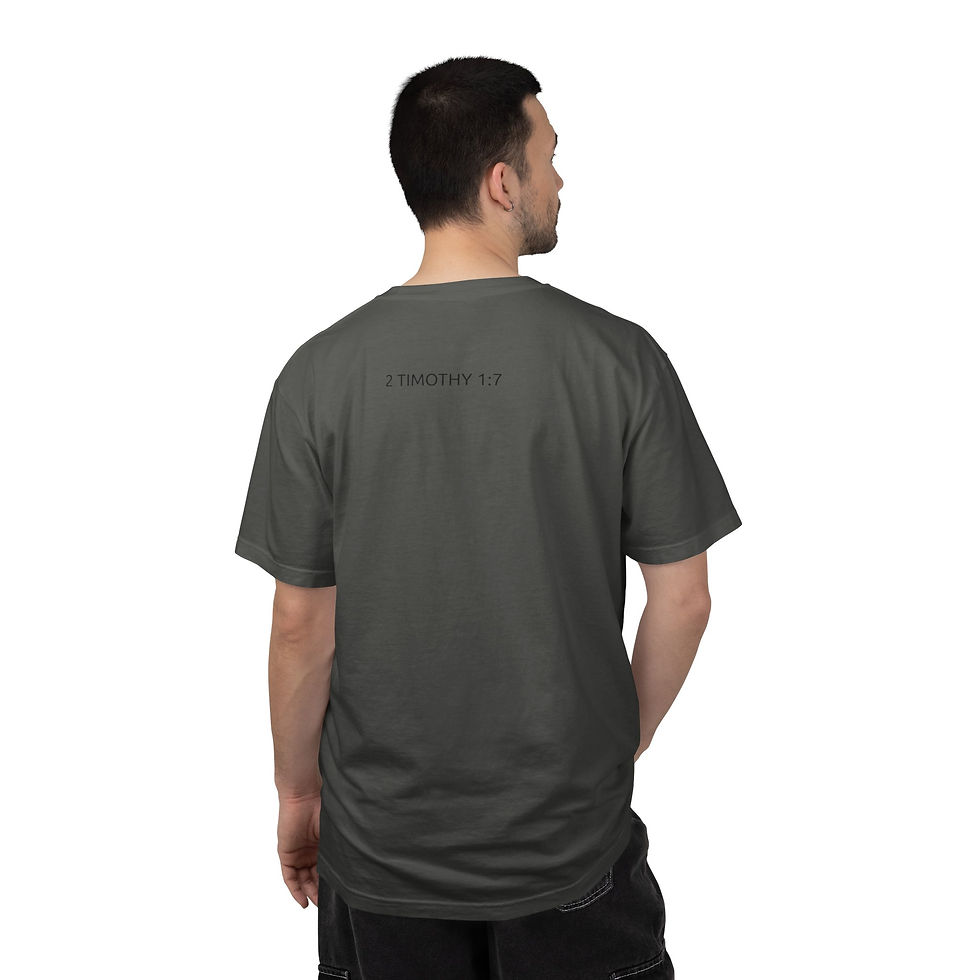 Thumbnail: Faith Over Fear T‑Shirt — 2 Timothy 1:7 Christian Inspirational Tee
