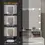 Thumbnail: Vanity Set Makeup Dressing Table with Stool 10 LED Lights Mirror Dresser Desk