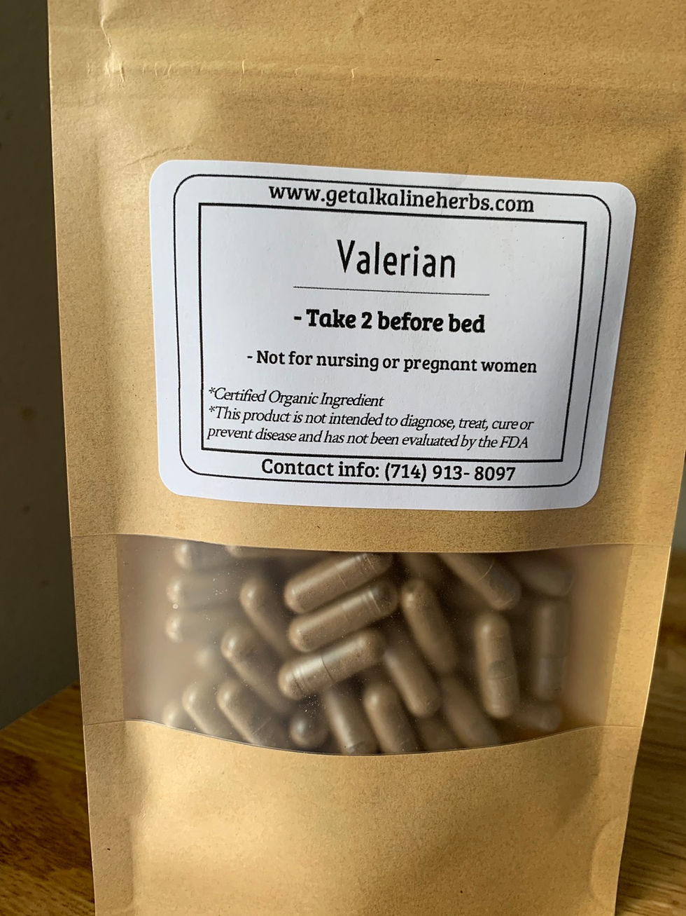 Valerian - 90 Veg Capsules- 600 mg