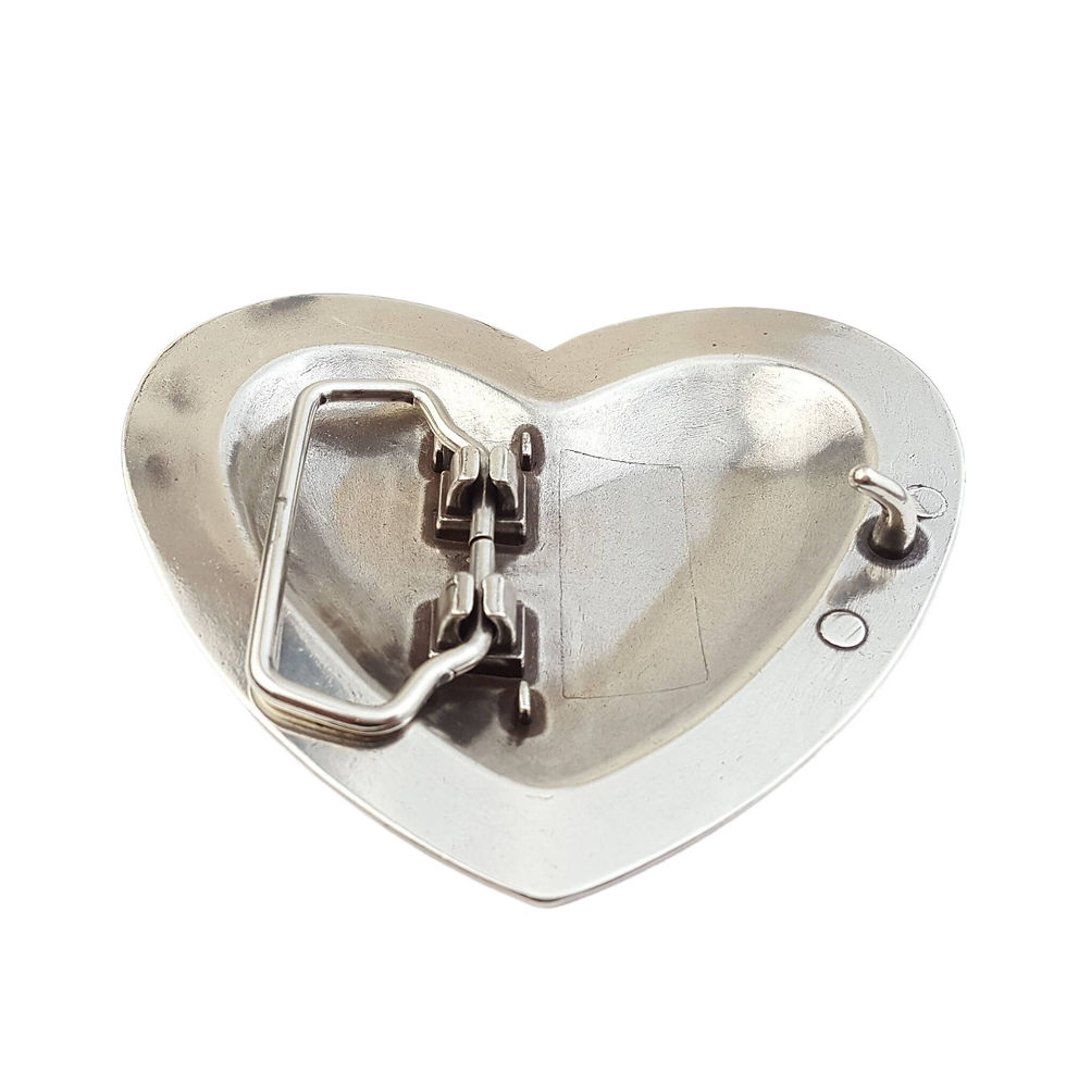 Thumbnail: Western Heart Buckle w. Vintage Leather belt