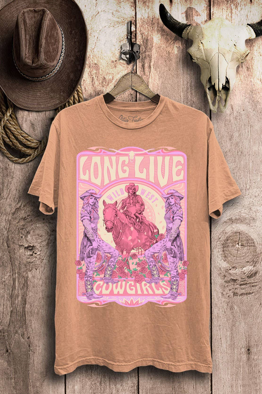 Long Live Cowgirls Graphic Top