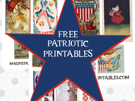 Free 4th of July Vintage Ephemera Printables