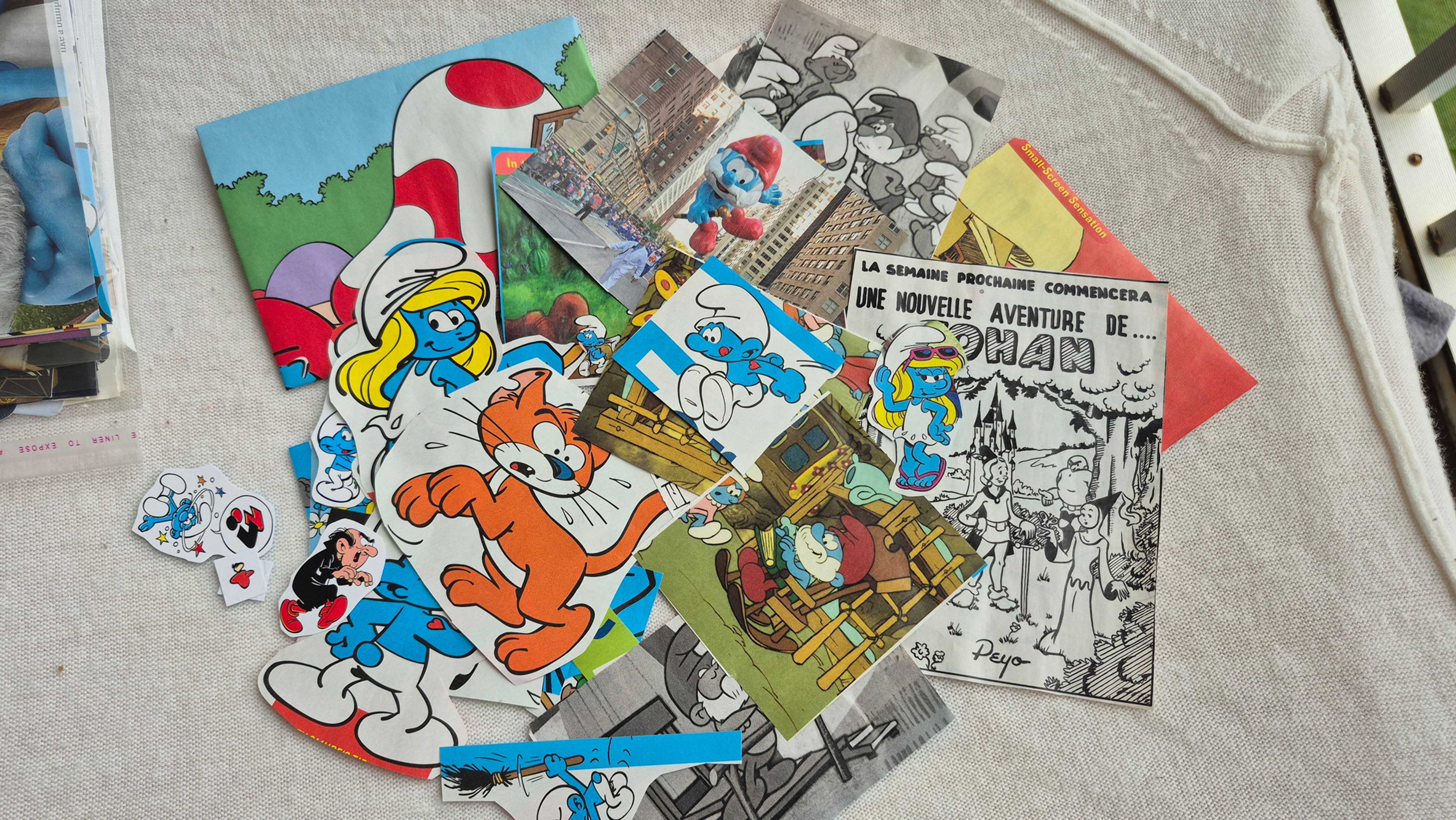 Smurfs ephemera and cutouts 50 pc set