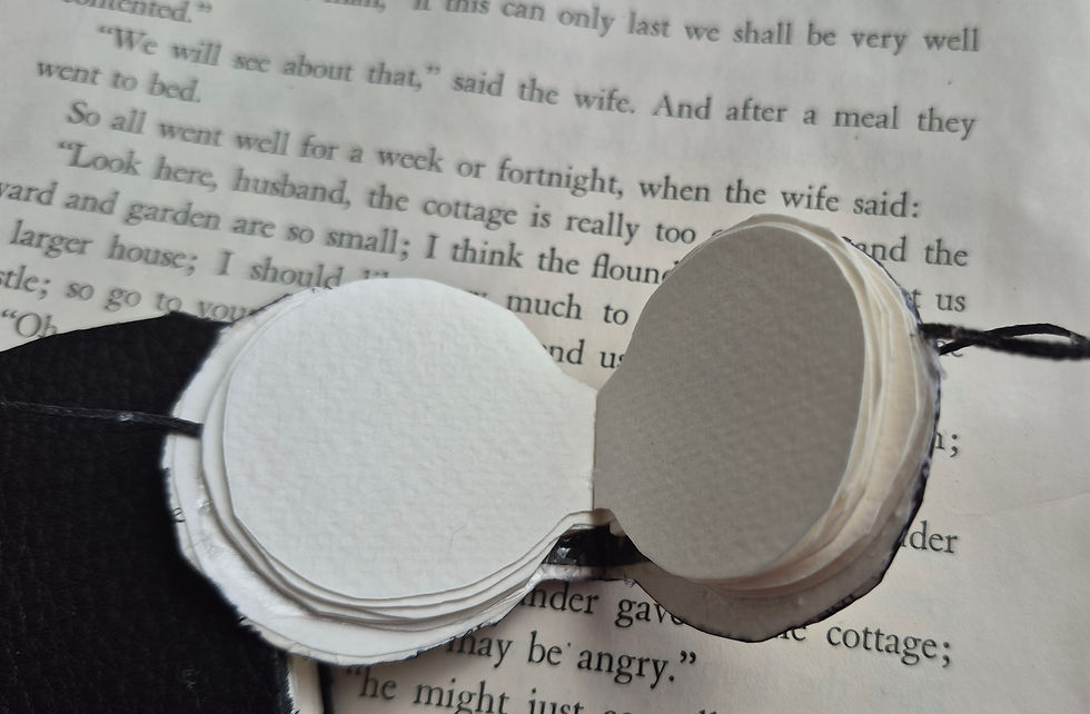 Thumbnail: Tiny handmade watercolor sketchbook journal  Wonderland Cover Micro Journal 1.5"
