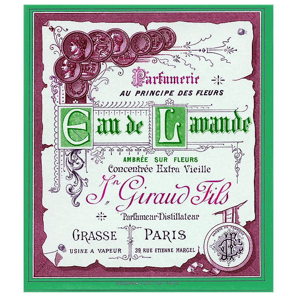 Vintage perfume label printable freebie