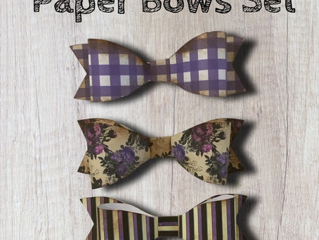 How to Make Paper Bows with Free Printables