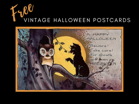 Free Vintage Halloween Postcards Images for Projects and Sharing