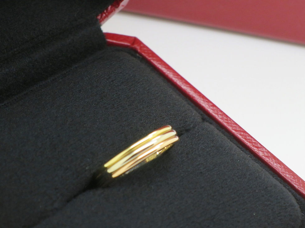 Authentic Cartier Vendome Trinity Ring size 5 US Cartier Canada