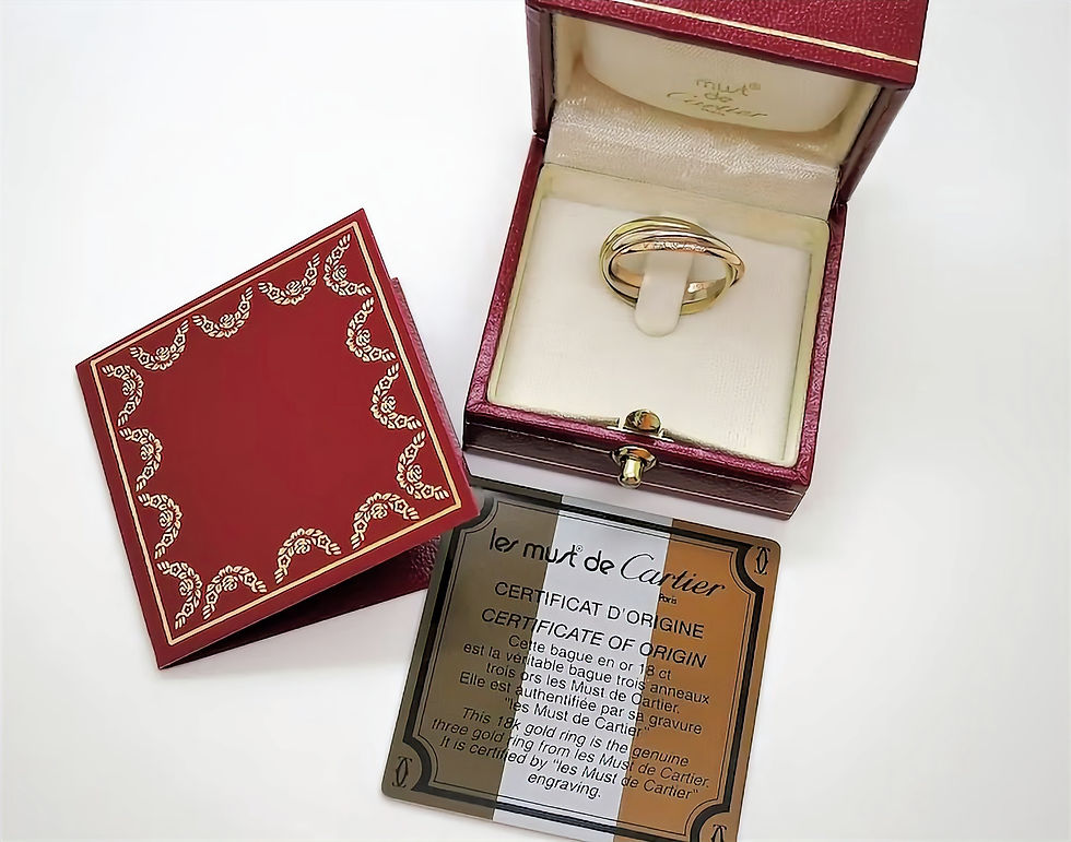 AUTHENTIC CARTIER XS TRINITY RING Size 48 (4.5 US) Cartier Canada Cartier USA