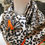 Thumbnail: authentic Cartier silk scarf leopard print motif