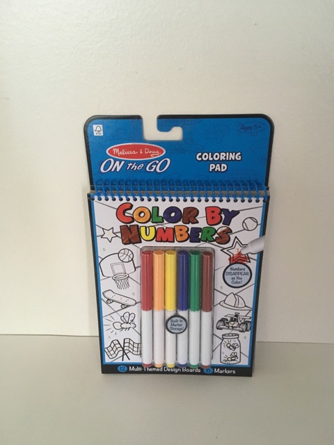 Melissa & Doug On the Go Coloring Pad - Color by Numbers UPC #000772053785